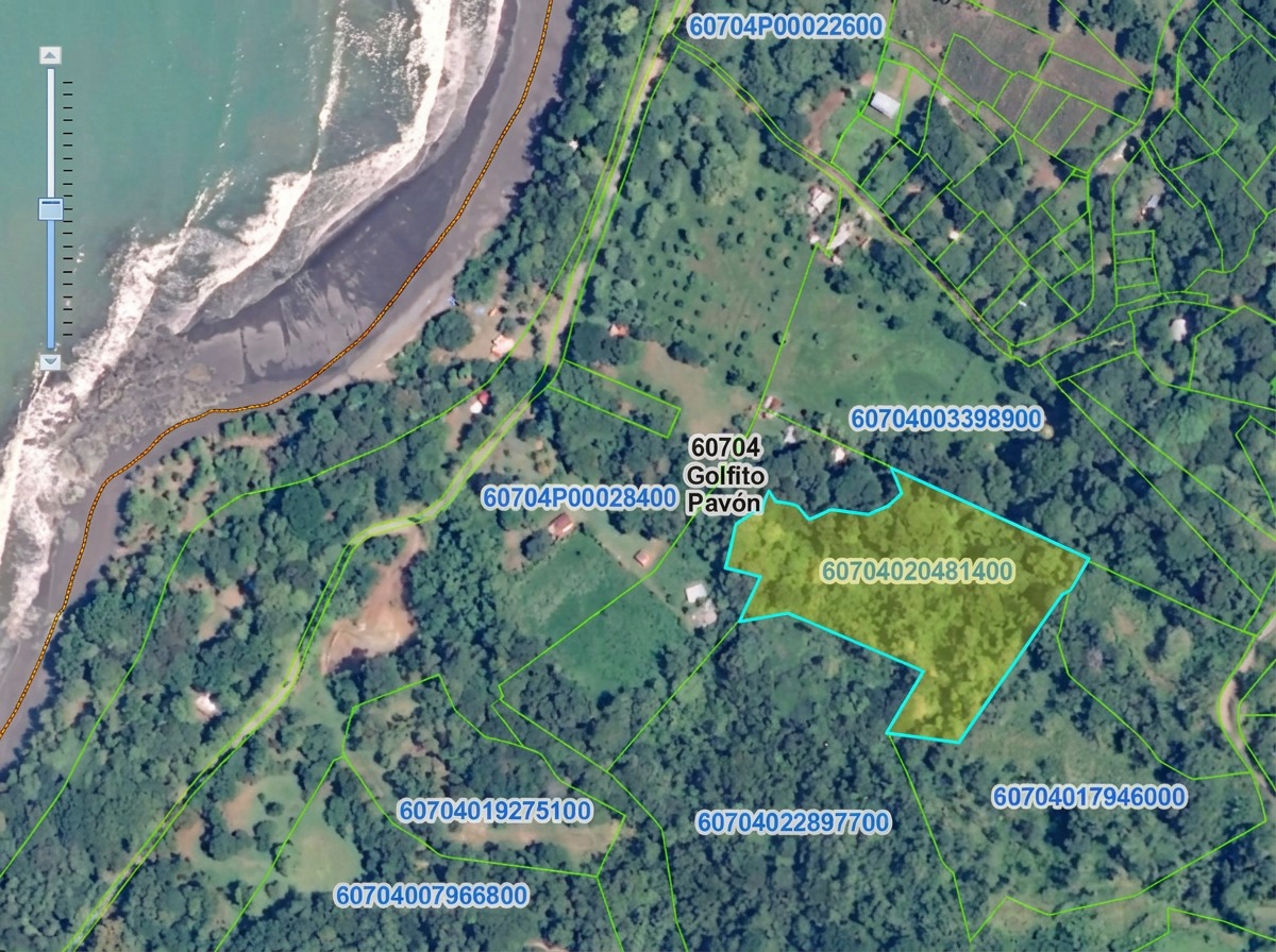 Map of the Pavones property location
