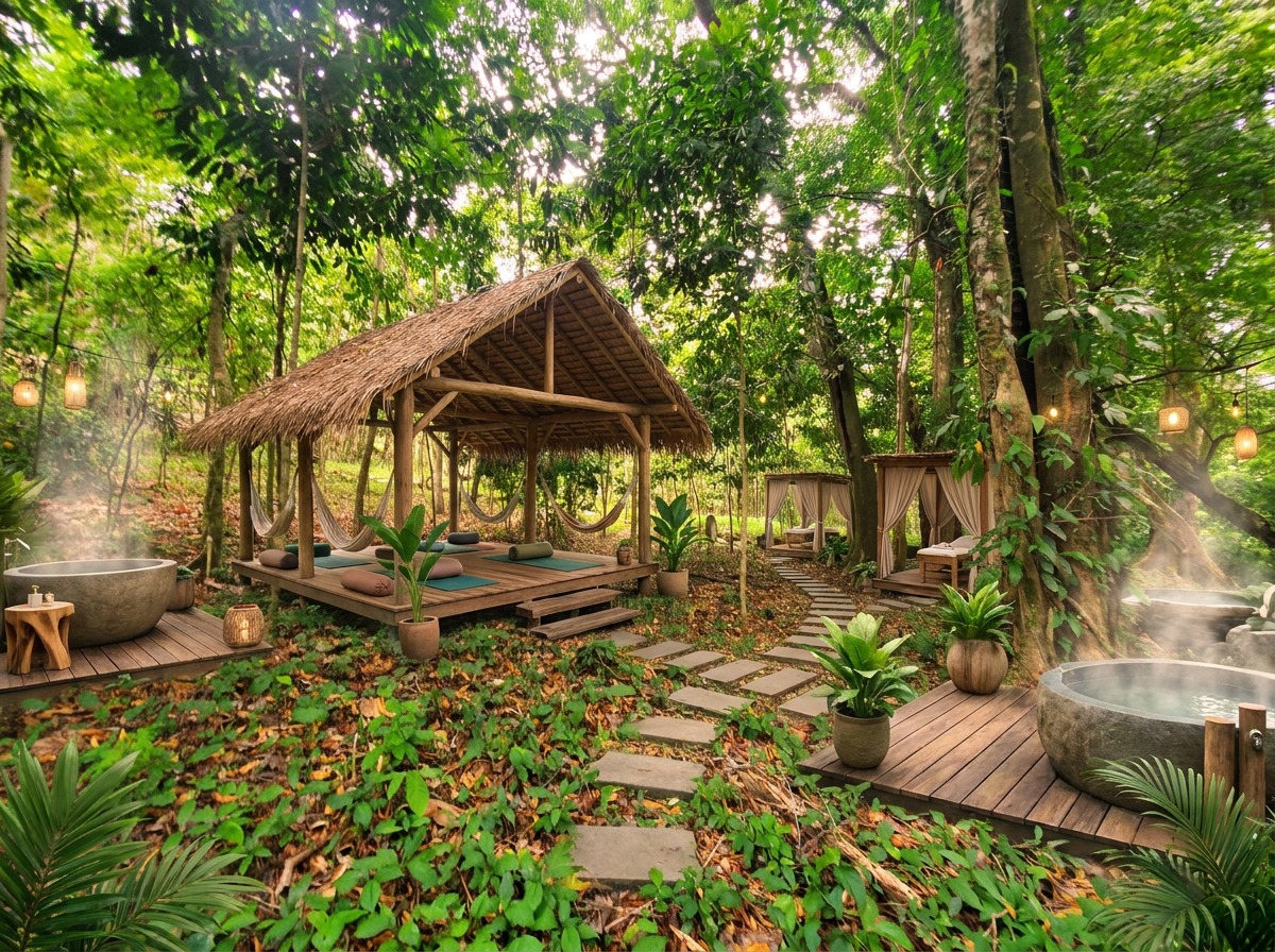 Primary jungle canopy on the property